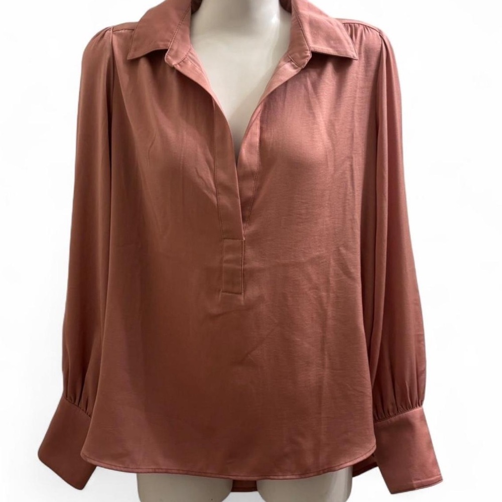 Silky Women's Blouse in Dusty Pink